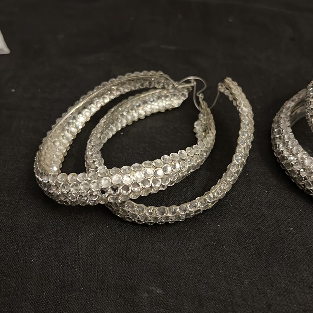 A Set Bangle Bracelets & Earrings - image 3